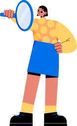 imagen de persona con una lupa